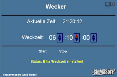 Screenshot für SieMasoft Wecker